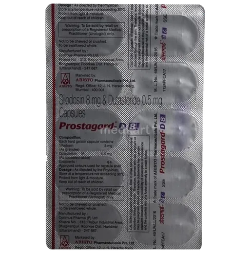 prostagard d 8mg capsule 10's